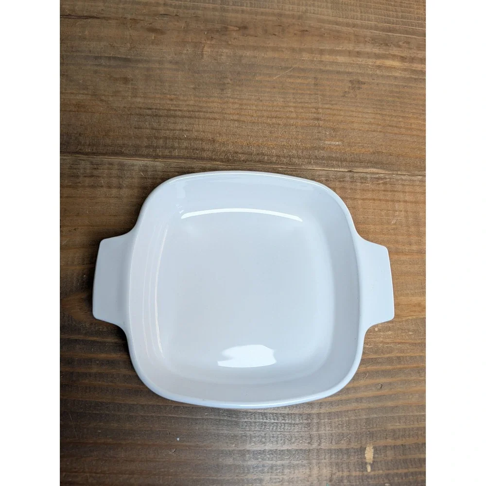 Corning Ware A-1-B‎ 1L White Square Vtg Casserole Dish Pyrex A7C Glass Lid USA